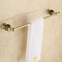 Duvara Monte Altın Kaplama Tekli Havluluk