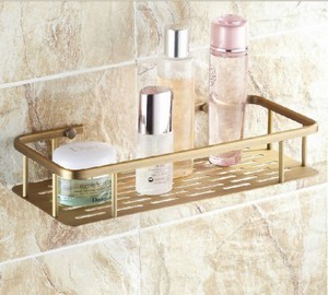Banyo Kozmetik Tutucu Antik Pirinç