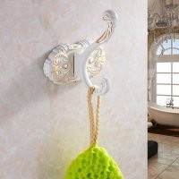 Lüks Beyaz Banyo Askılık