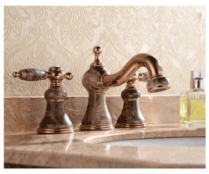 Kırmızı Altın Kaplama Banyo Bataryası