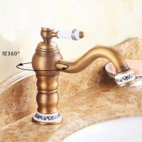 Antik Eskitme Banyo Lavabo Armatürü