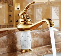 Altın Lavabo Armatürü