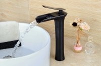 Petrol Siyahı Lavabo Bataryası