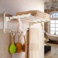Modern Beyaz Banyo Havlu Askısı