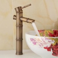 Rustik Lavabo Armatürü Bambu