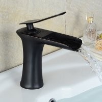 Modern Siyah Lavabo Bataryası