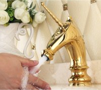 Lavabo Armatürü Unicorn Gold