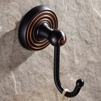 Petrol Siyahı Kaplama Banyo İkili Askılık