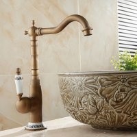 Modern Antik Eskitme Banyo Lavabo Bataryası