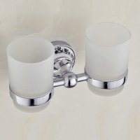 Krom İkili Diş Fırçalık