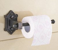 Petrol Siyahı  Banyo Tuvalet Kağıtlık